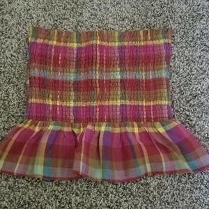 American Eagle plaid tube top